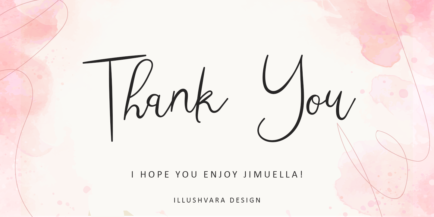 Jimuella Regular Font preview
